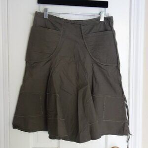 COMPTOIR DES COTONNIERS Olive Drawstring Waist Skirt – Sz 6